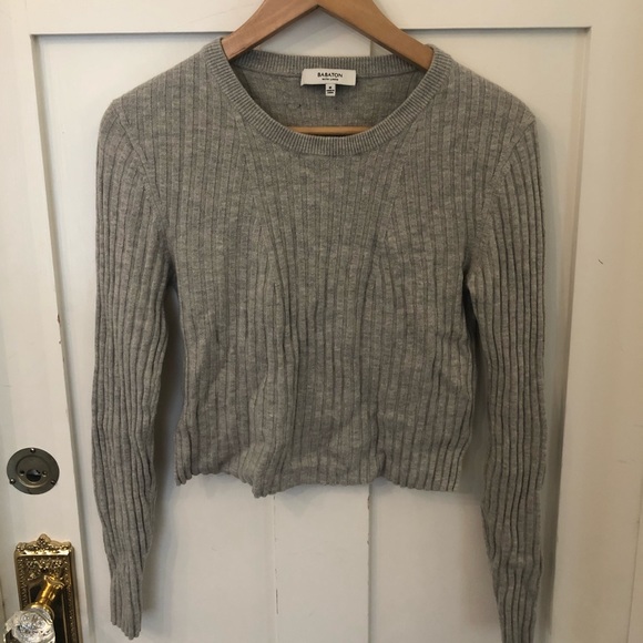 Babaton Heather Grey Sweater Size M - Picture 1 of 3